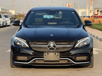 2017 Mercedes-Benz C63S AMG 4.0 Liters V8 Engine Black Red Sedan RWD