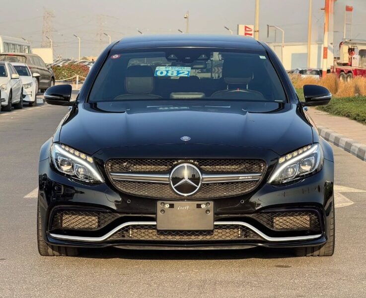 2017 Mercedes-Benz C63S AMG 4.0 Liters V8 Engine Black Red Sedan RWD