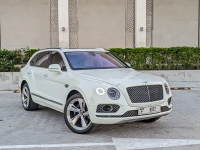 2018 Bentley Bentayga Design Series 12 Cylinders Engine White Beige SUV