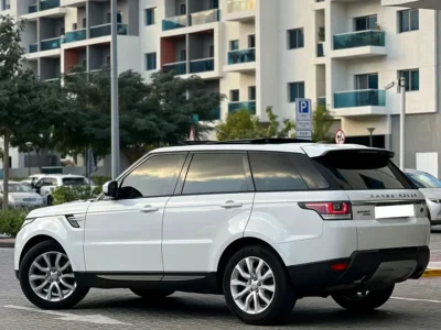 2016 Land Rover Range Rover Sport HSE 6 Cylinders Engine White Brown SUV