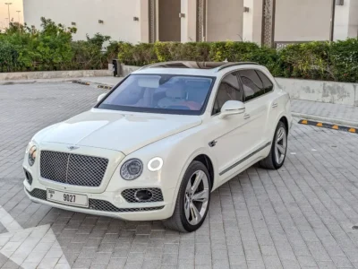 2018 Bentley Bentayga Design Series 12 Cylinders Engine White Beige SUV