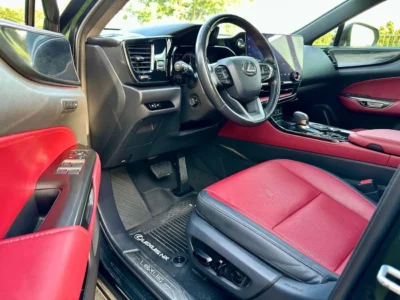 2022 Lexus NX350h Platinum 2.5L Hybrid 4 Cylinders Engine Black Red SUV