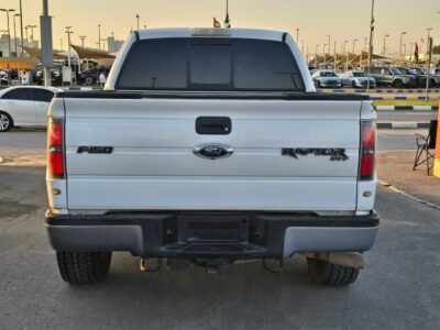 2011 Ford Raptor 6.2 Liters V8 Cylinder Petrol Engine White Black Pick Up Truck