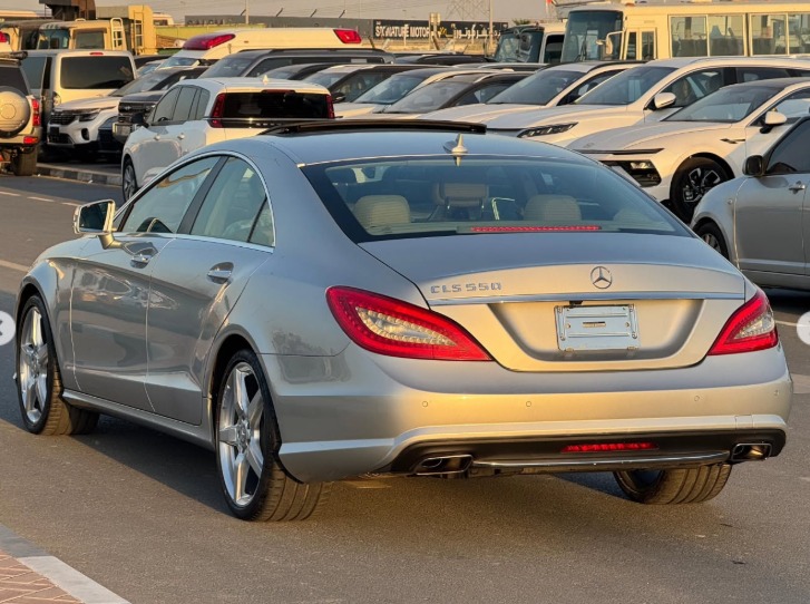 Mercedes-Benz CLS550 AMG Package 4.7L V8 Biturbo Silver Tan Sedan RWD
