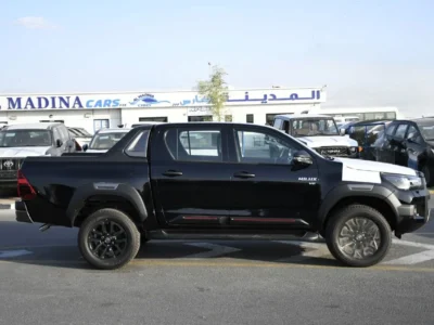 2025 Toyota Hilux Adventure 4.0L V6 with BSM Black Pick Up Truck GCC Specs