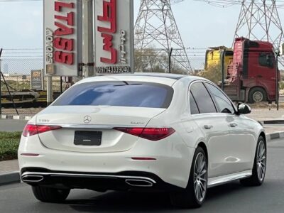 2022 Mercedes-Benz S580L 4.0 Liters V8 Petrol Engine White Black Sedan AWD
