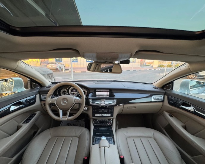 Mercedes-Benz CLS550 AMG Package 4.7L V8 Biturbo Silver Tan Sedan RWD