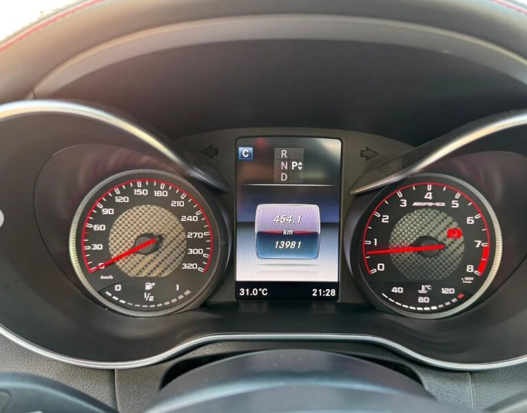 2017 Mercedes-Benz C63S AMG 4.0 Liters V8 Engine Black Red Sedan RWD