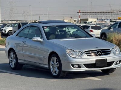 2006 Mercedes-Benz CLK350 3.5 Litres V6 Engine Silver Black Coupe RWD