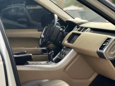 2016 Land Rover Range Rover Sport HSE 6 Cylinders Engine White Brown SUV