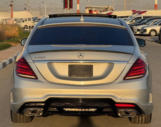 2014 Mercedes S550 Wald Body Kit 4.7L Twin-Turbo V8 Silver Black Sedan