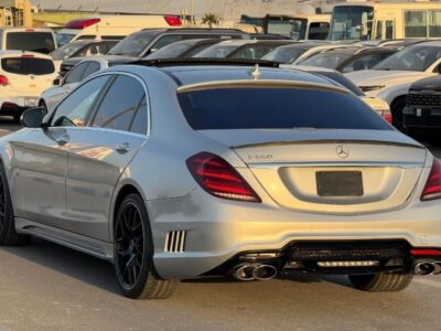 2014 Mercedes S550 Wald Body Kit 4.7L Twin-Turbo V8 Silver Black Sedan