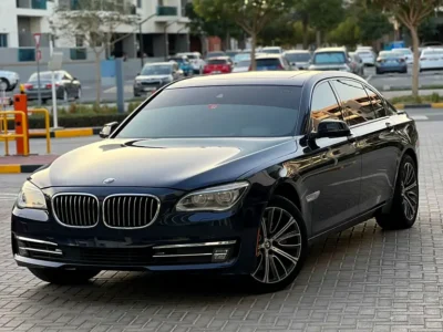 2014 BMW 7-Series 750i Exclusive 8 Cylinders Engine Blue Tan Sedan