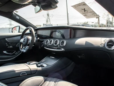 2018 Mercedes-Benz S-Class S 63 Coupe AMG Super Clean Car White Black