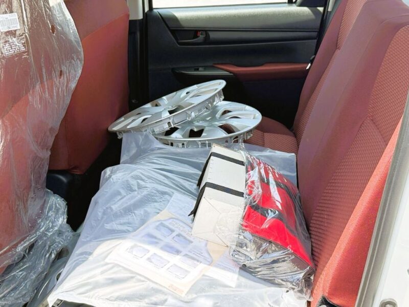 Toyota Hilux 2.4L 4 Cylinder Diesel MT DC 2WD 2025 White Red Pick Up Truck