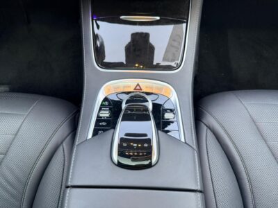 2018 Mercedes-Benz S400 3.0-liter turbocharged V6 Engine White Black