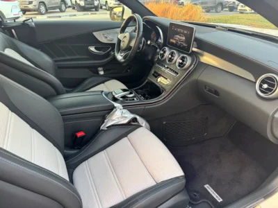 2017 Mercedes-Benz C-Class C63 AMG 8 Cylinders Engine White Black Coupe