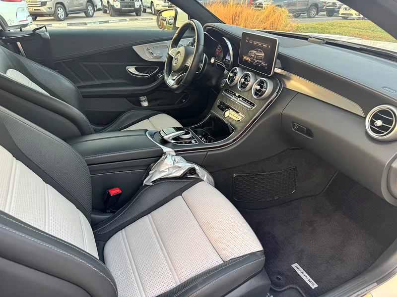 2017 Mercedes-Benz C-Class C63 AMG 8 Cylinders Engine White Black Coupe