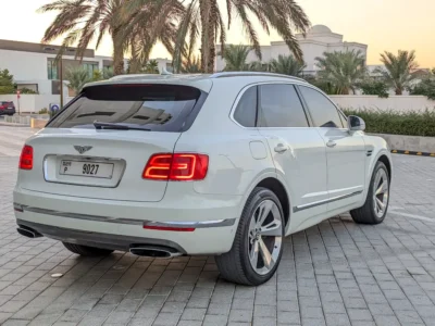 2018 Bentley Bentayga Design Series 12 Cylinders Engine White Beige SUV