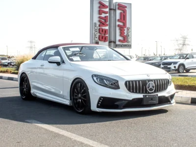 2017 Mercedes-Benz S-Class S 550 4Matic Coupe 8 Cylinder Engine White Red