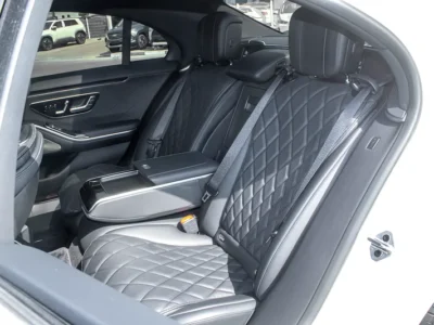 2022 Mercedes-Benz S-Class S 580 4Matic 8 Cylinders Engine White Black Sedan