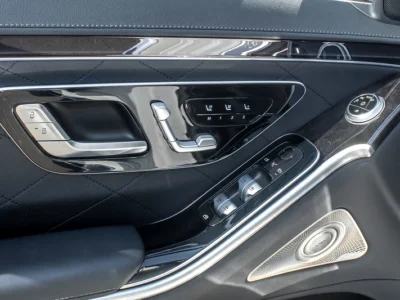 2022 Mercedes-Benz S-Class S 580 4Matic 8 Cylinders Engine White Black Sedan