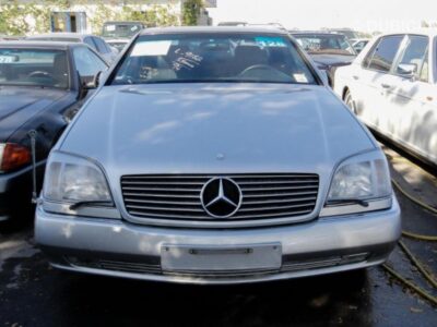 1994 Mercedes-Benz S500 5.0 Liters V8 Cylinder Engine Silver Black Sedan