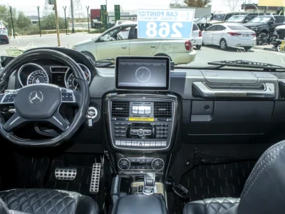 2015 Mercedes-Benz G-Class G 63 AMG 8 Cylinders Engine White Black SUV