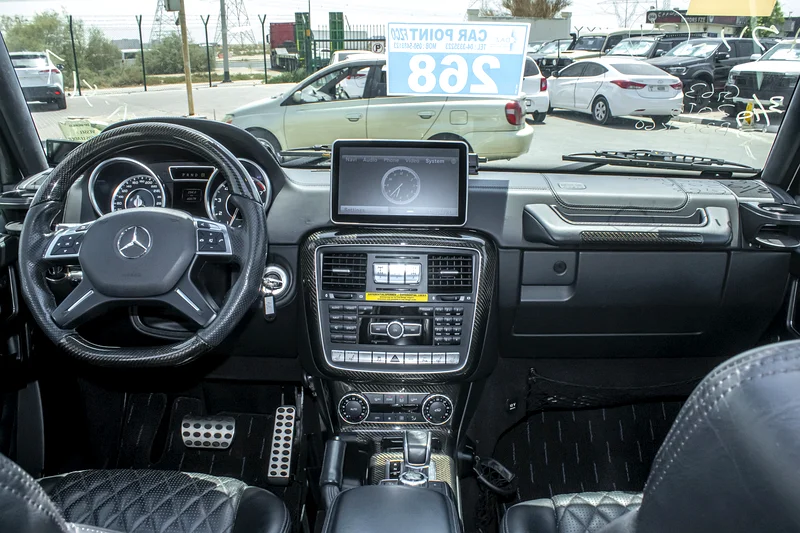 2015 Mercedes-Benz G-Class G 63 AMG 8 Cylinders Engine White Black SUV