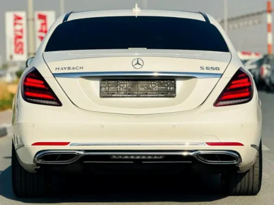 2018 Mercedes-Maybach S-Class S650 12 Cylinders Engine White Beige Sedan