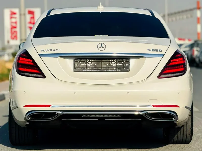 2018 Mercedes-Maybach S-Class S650 12 Cylinders Engine White Beige Sedan
