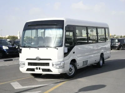 2025 Toyota Coaster 2.7L 4 Cylinders Engine White Grey Bus GCC Specs