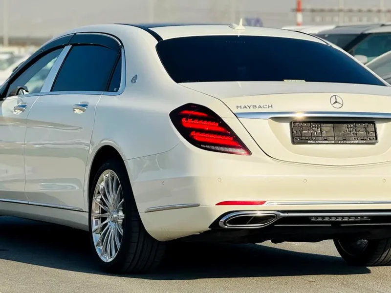 2018 Mercedes-Maybach S-Class S650 12 Cylinders Engine White Beige Sedan