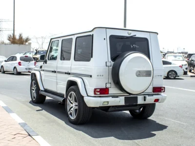 2015 Mercedes-Benz G-Class G 63 AMG 8 Cylinders Engine White Black SUV