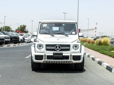 2015 Mercedes-Benz G-Class G 63 AMG 8 Cylinders Engine White Black SUV