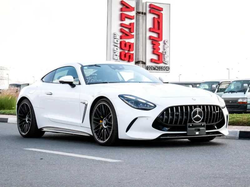 2024 Mercedes-Benz AMG GT 8 Cylinder Engine White Black Coupe