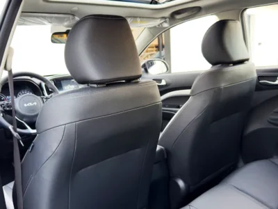 2025 Kia KX1 Other 4 Cylinders Engine White Black Hatchback