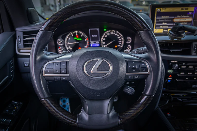 2021 Lexus LX-Series LX 570 Base 8 Cylinders Engine White Tan SUV GCC Specs