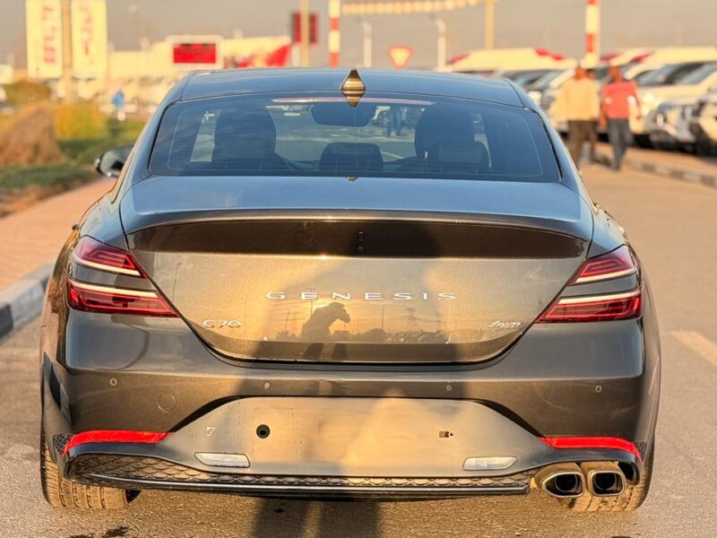 2023 Genesis G70 2.0L Turbo 4 Cylinders Engine Petrol Grey Black Sedan AWD