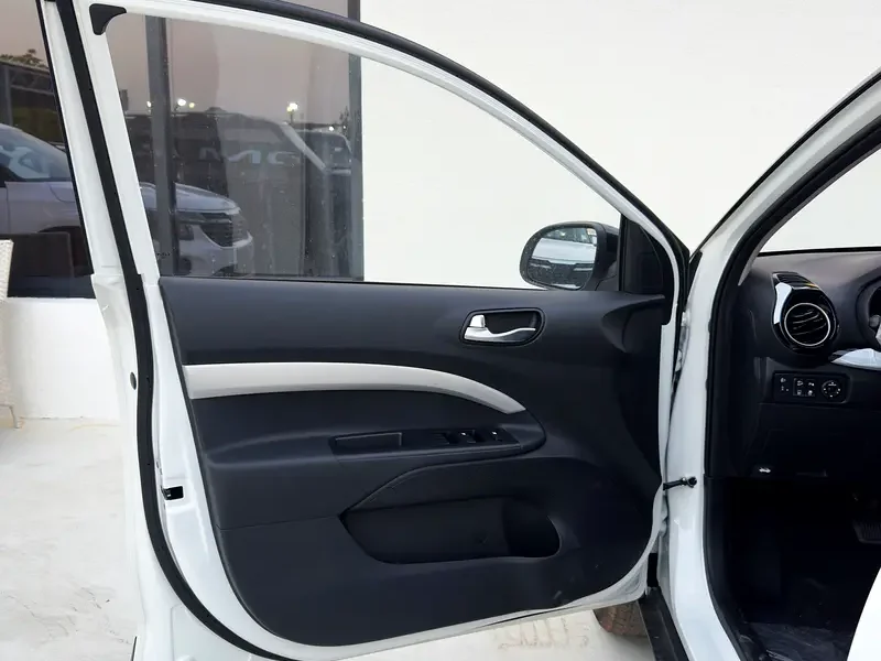 2025 Kia KX1 Other 4 Cylinders Engine White Black Hatchback