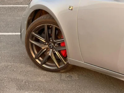 2017 Lexus IS200T Lexus IS 200T 2.0 L 4 Cylinders Engine Silver Red Sedan RWD