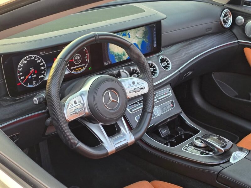 2018 Mercedes-Benz E300 2.0L inline-4 Turbo Engine Grey Orange Convertible