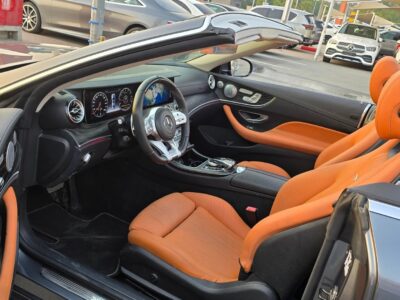 2018 Mercedes-Benz E300 2.0L inline-4 Turbo Engine Grey Orange Convertible
