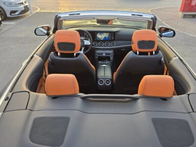 2018 Mercedes-Benz E300 2.0L inline-4 Turbo Engine Grey Orange Convertible