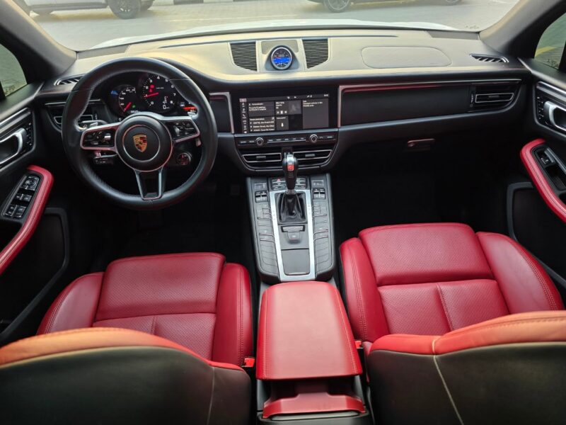 2020 Porsche Macan 2.0 Liters Inline-4 Cylinders Engine White Red Luxury SUV
