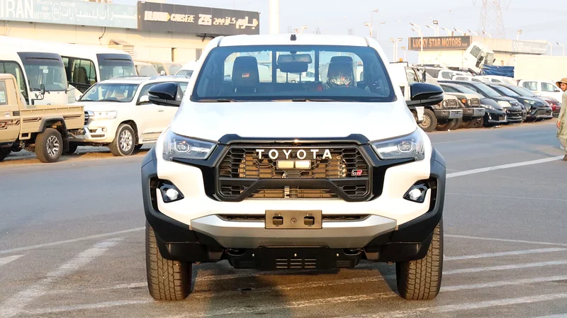 2025 Toyota Hilux GR Sport 6 Cylinders Engine White Black Pick Up Truck