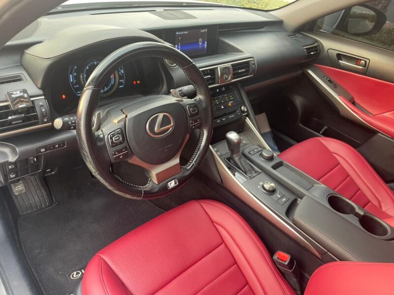 2017 Lexus IS200T Lexus IS 200T 2.0 L 4 Cylinders Engine Silver Red Sedan RWD