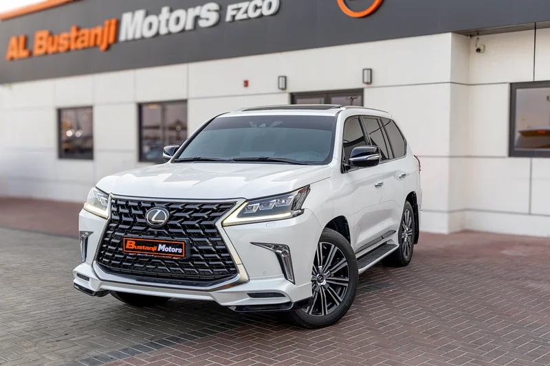 2021 Lexus LX-Series LX 570 Base 8 Cylinders Engine White Tan SUV GCC Specs