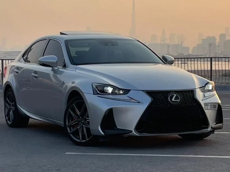 2017 Lexus IS200T Lexus IS 200T 2.0 L 4 Cylinders Engine Silver Red Sedan RWD