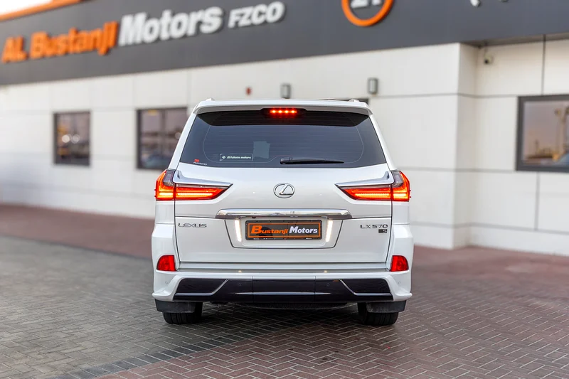 2021 Lexus LX-Series LX 570 Base 8 Cylinders Engine White Tan SUV GCC Specs